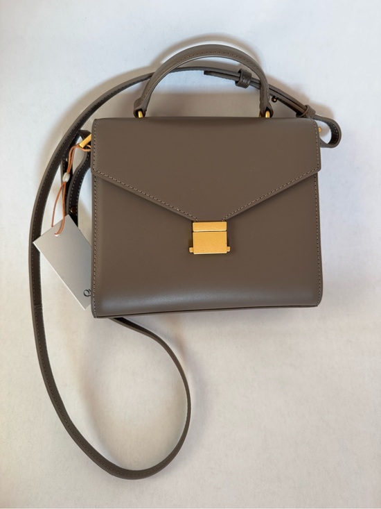 Quince Handbags - Quince Italian Leather Top Handle Crossbody Satchel, color: mink